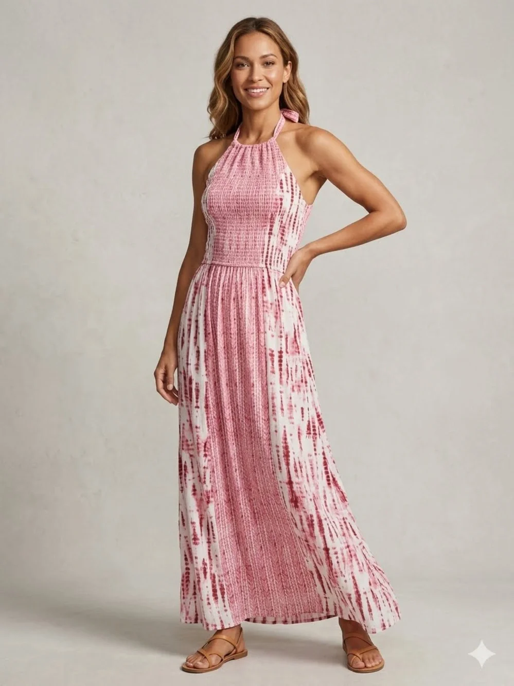 japna pink dress Japna | Dresses | Japna Pink Tiedye Halter Maxi Dress Brand